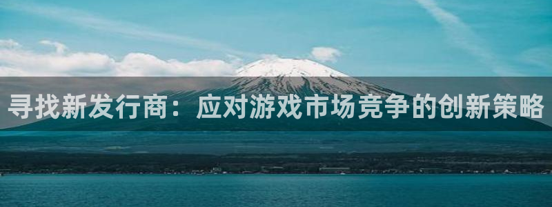 蓝图娱乐注册平台是什么：寻找新发行商：应对游戏市场竞争的创新策略