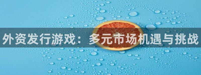 蓝图娱乐游戏平台高奖金玩法：外资发行游戏：多元市场机遇与挑战